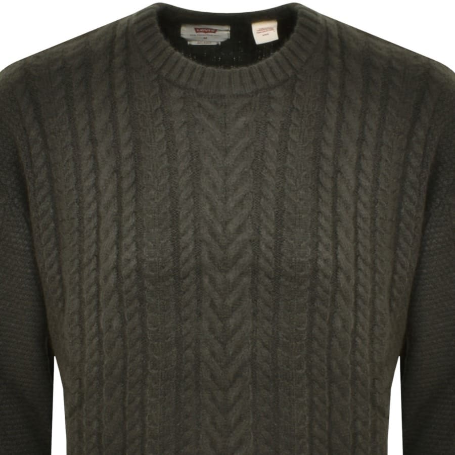 Levi's cable knit sweater discount